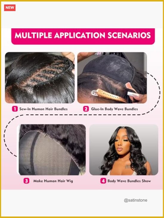 Body Wave Human Hair Bundles 12 14 16 Inch 3 Bundles Brazilian Virgin Weave main image 4